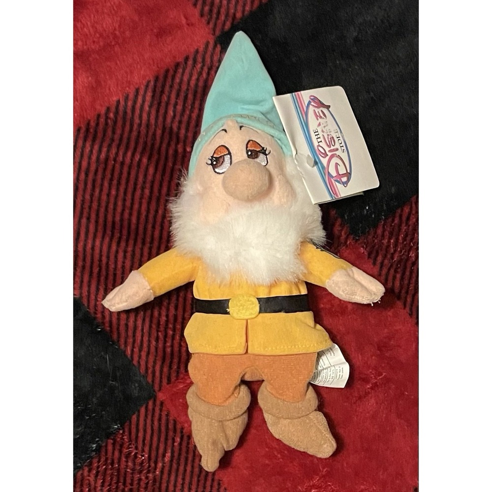 NEW Bashful Walt Disney World Beanie Plush Snow White Seven Dwarfs Toy 10.5" NWT